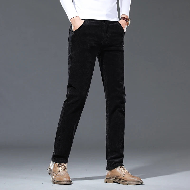 Men’s Straight-Leg Corduroy Trousers