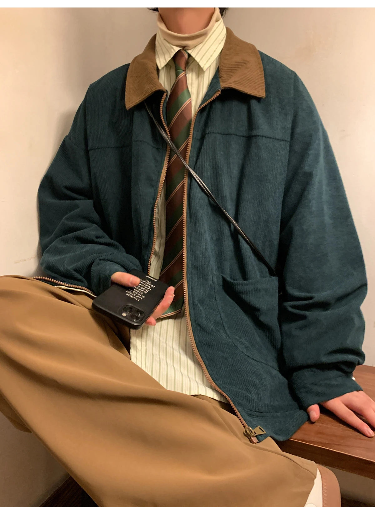 Men’s Corduroy-Collar Field Jacket