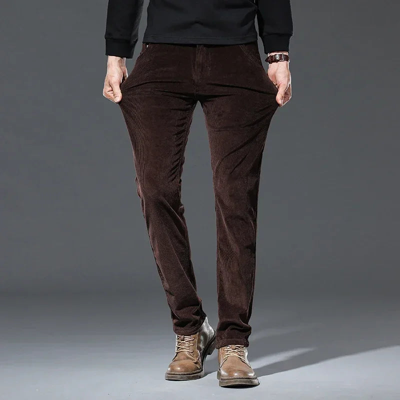 Men’s Straight-Leg Corduroy Trousers