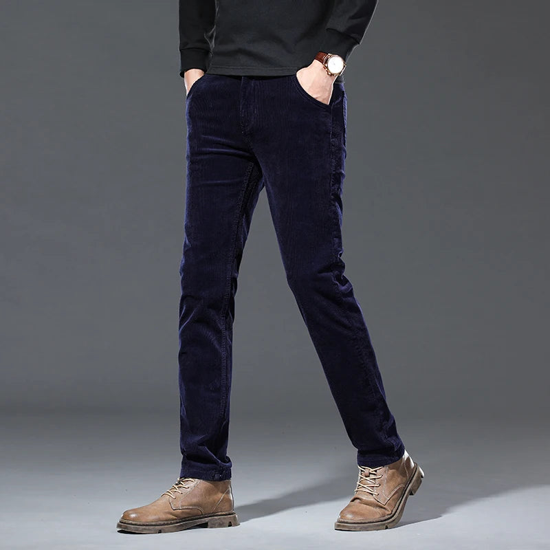Men’s Straight-Leg Corduroy Trousers