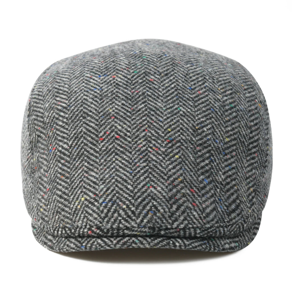 Men’s Herringbone Flat Cap
