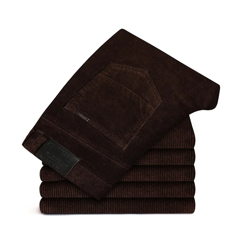 Men’s Straight-Leg Corduroy Trousers