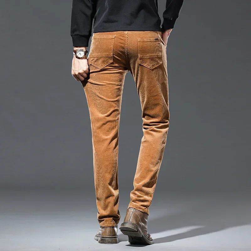 Men’s Straight-Leg Corduroy Trousers