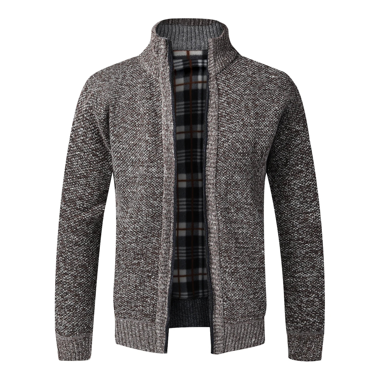 Men’s Lined Knit Zip Cardigan