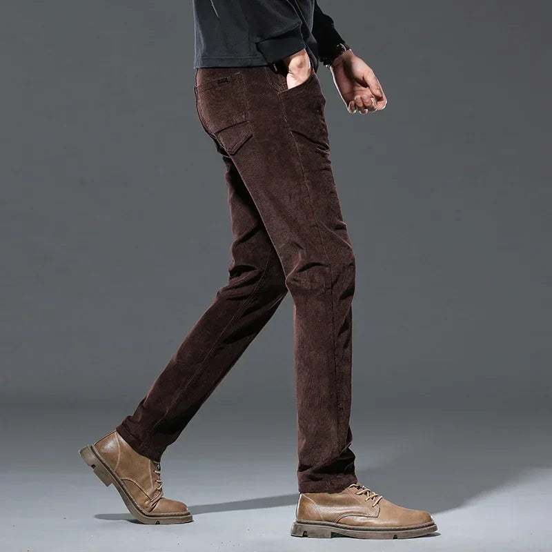 Men’s Straight-Leg Corduroy Trousers
