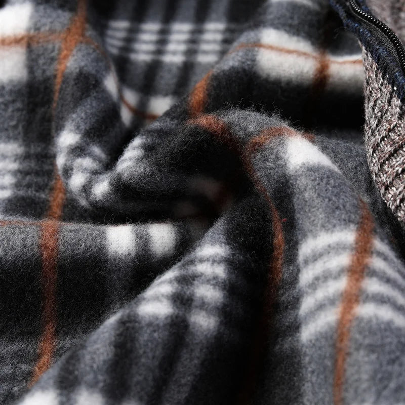 Men’s Lined Knit Zip Cardigan