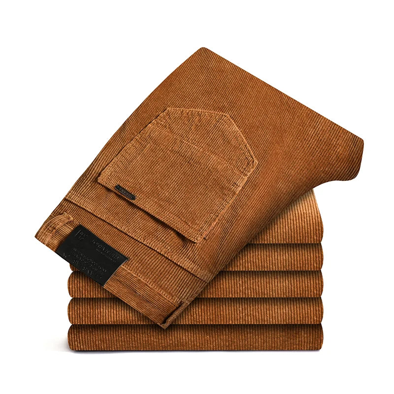Men’s Straight-Leg Corduroy Trousers